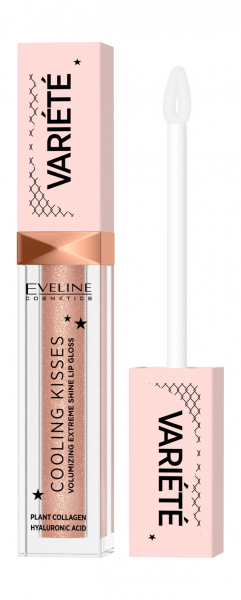 Eveline Variete Cooling Kisses Volumizing Extreme Shine Lip Gloss&nbsp;Блеск для увеличения объема губ с охлаждающим эффектом | 01 Ice Mint