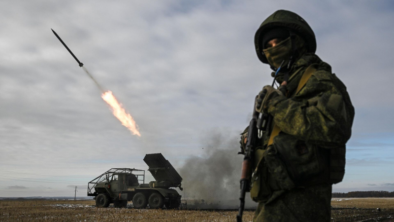 Российские военные ударили по позициям ВСУ реактивными агитснарядами